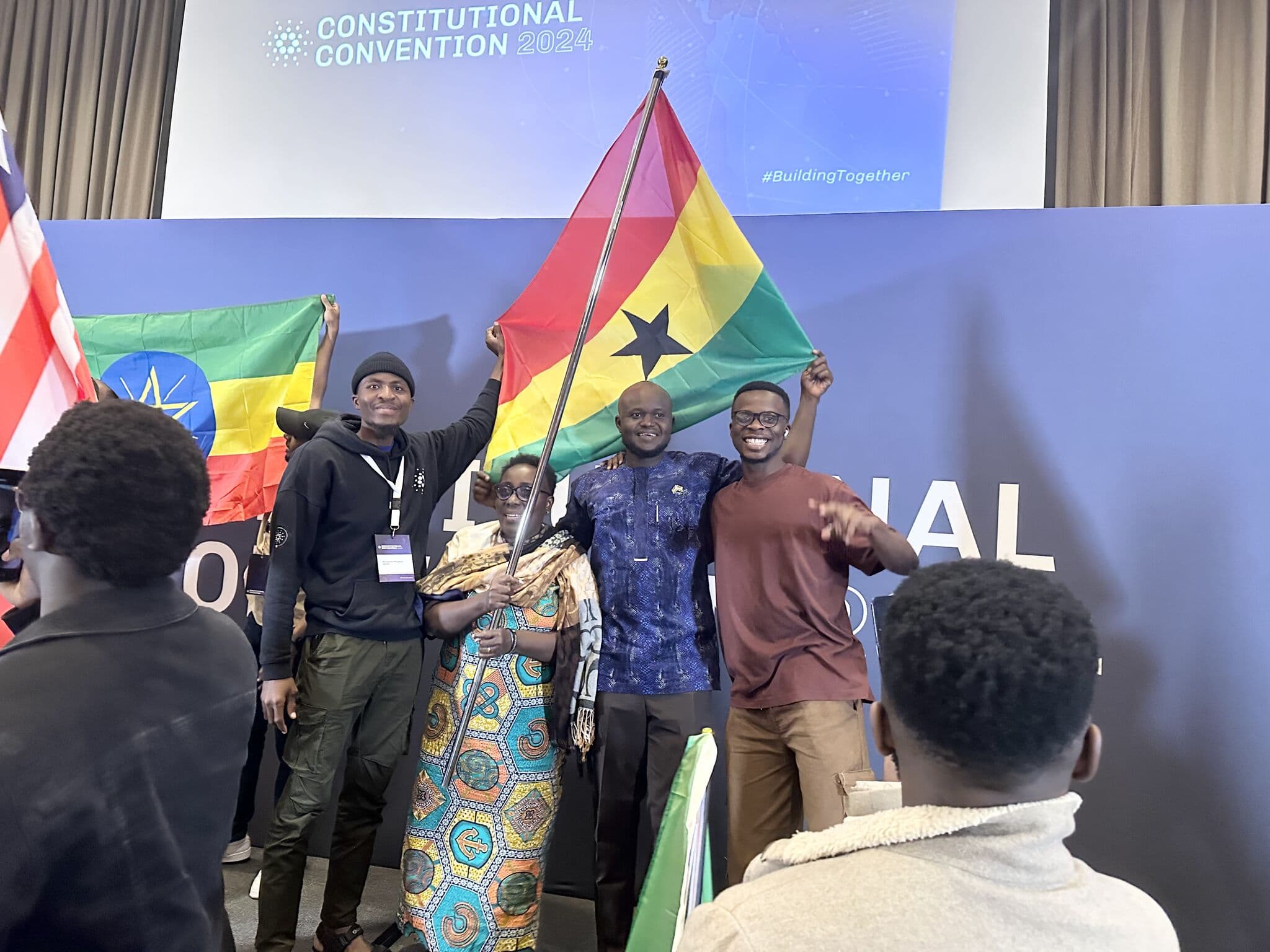 Cardano Ghana Delegates at Cardano Constitutional Convention, Nairobi.